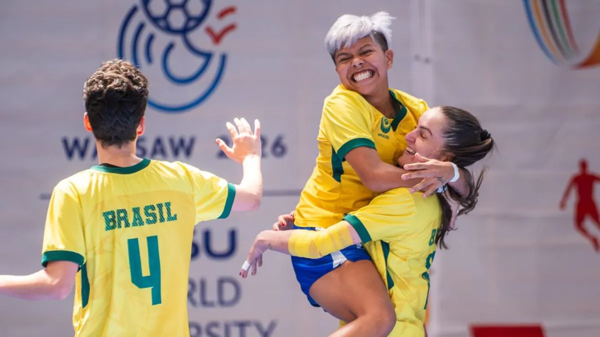 Time UBrasil vence no masculino, segue 100% no feminino e mantém invencibilidade no Mundial Universitário de Futsal