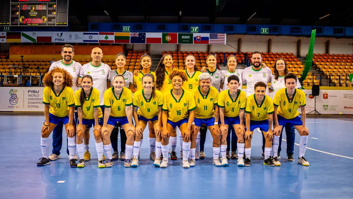 Time UBrasil mantém invencibilidade na segunda rodada do Mundial Universitário de Futsal